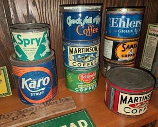 Vintage Advertising Coffee Cans