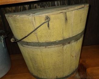Antique Wooden Bucket