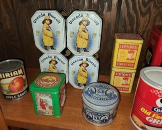 Assorted Tin Cans