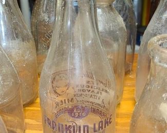 Antique Franklin Lakes Dairy Milk Bottle