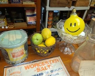 Vintage Smiley Face Light Bulb