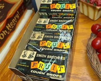Vintage Fruit Cough Drops W/ Store Display Box
