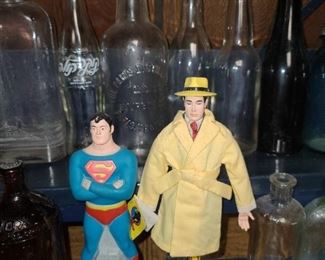 Superman Shampoo Bottle W/ Dick Tracy Doll
