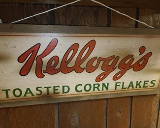 Kellogg's Wooden Painted Sign