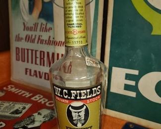 Vintage W.C. Fields whiskey Bottle