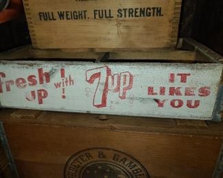 Antique 7UP Wooden Crate