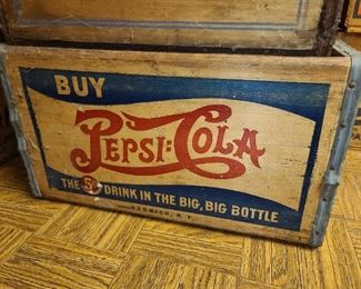 Antique Pepsi-Cola Wooden Crate