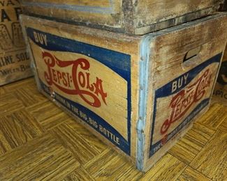 Antique Pepsi-Cola Wooden Crate