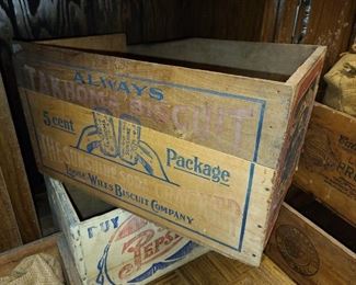 Antique Takhoma Biscuit Wooden Crate