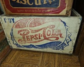 Antique Pepsi-Cola Wooden Crate