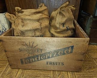 Antique Sunsweet Wooden Crate