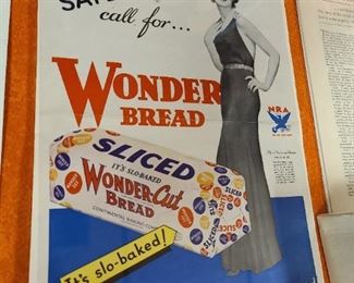 Vintage Wonder Bread Paper Advertisement