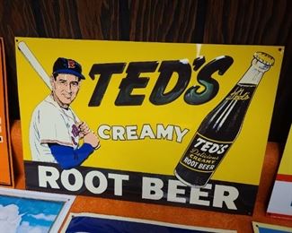 Ted's Creamy Root Beer Tin Sign