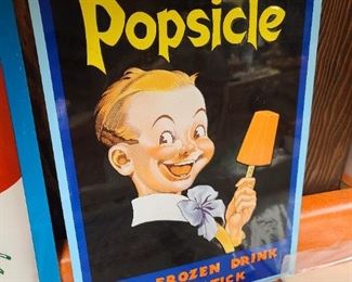 Popsicle Tin Sign