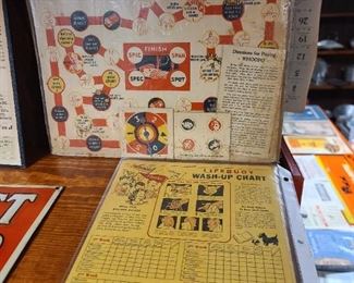 Vintage Food Advertisement Board Game