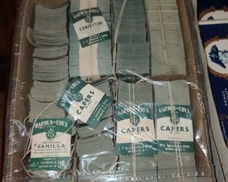 Vintage Capers Bottle Labels