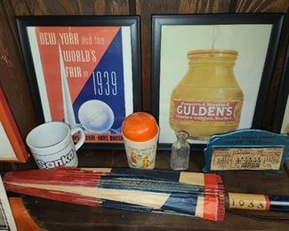 Vintage 1933 Chicago World's Fair Umbrella