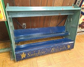 Antique Sunshine Biscuits Display Rack
