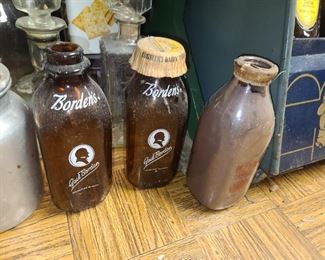 Vintage Borden's Milk Bottles