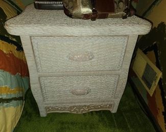 Wicker Nightstand