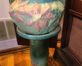 Roseville Planter On Pedestal
