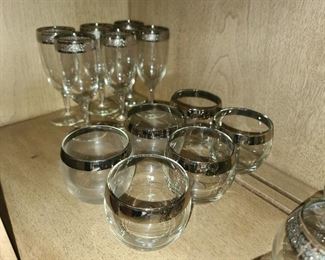 SilverTrimmed Glassware