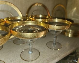 Gold Trimmed Glasses