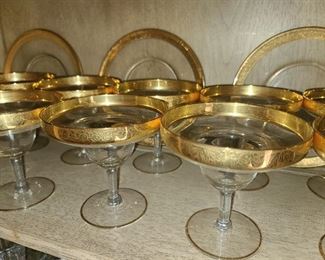 Gold Trimmed Glasses