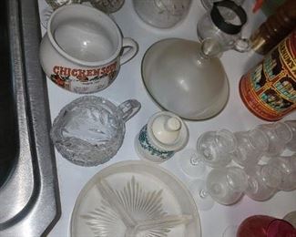 Assorted Kitchenware, Glassware, China, Etc.