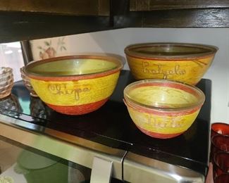 Vintage Yarn Snack Bowl Set