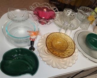 Assorted Kitchenware, Glassware, China, Etc.