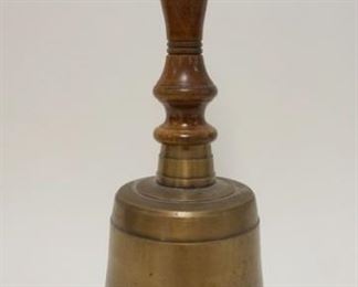 1003 LARGE BRASS BELL MARKED *CAPTAINS BELL* ON BELL RIM, APPROXIMATELY 16 IN HIGH
