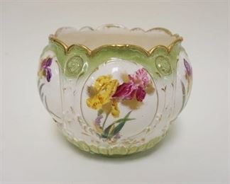 1013 ROYAL BONN JARDINIERE, APPROXIMATELY 7 IN X 6 3/4 IN HIGH