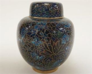 1030 CLOISONNE GINGER JAR, APPROXIMATELY 6 IN HIGH