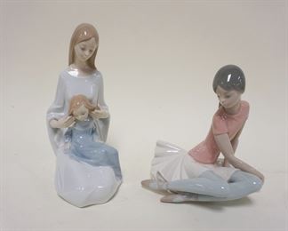 1156 LOT LLADRO & NAO FIGURINES, TALLEST IS 8 1/2 IN HIGH