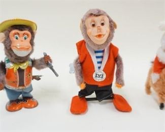 1251 LOT OF 3 VINTAGE JAPAN WIND UP TOYS