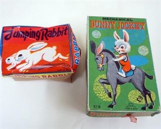 1257 LOT OF 2 VINTAGE WIND UP TOYS