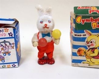 1264 LOT OF 3 VINTAGE MECHANICAL TOYS, JAPAN