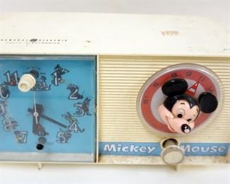 1272 VINTAGE MICKEY MOUSE RADIO, GENERAL ELECTRIC, APPROXIMATELY 4 1/2 IN X 6 IN HIGH