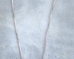 1287 14K LADIES BOIVIA ONYX NECKLACE, 18 IN, 2.85 DWT WITH STONE INCLUDING STONE