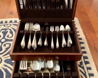 A beautiful Rogers brothers silver plate service for 12