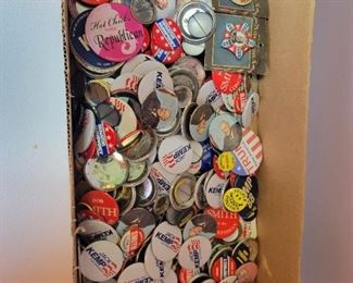 polotical and other button collection