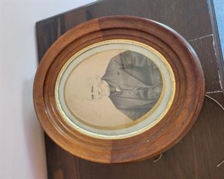 antique framed photograph