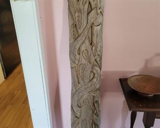 hand carved wood art