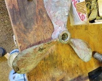 antique boat propeller