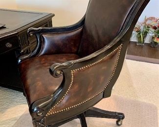 Leather desk chair