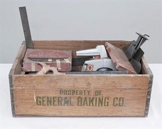 Box of Various Garage Tools Lot