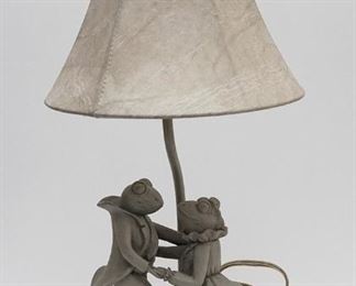 Dancing Frog Couple Lamp