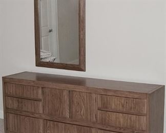 Dresser and Mirror Set