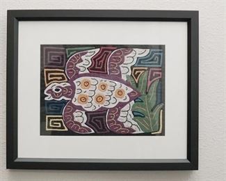 Framed Fabric Quilted Tortoise